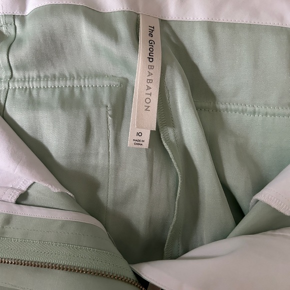 Brand New Light Green Babaton Satin Cargo Pants - Size 10 - Picture 2 of 5